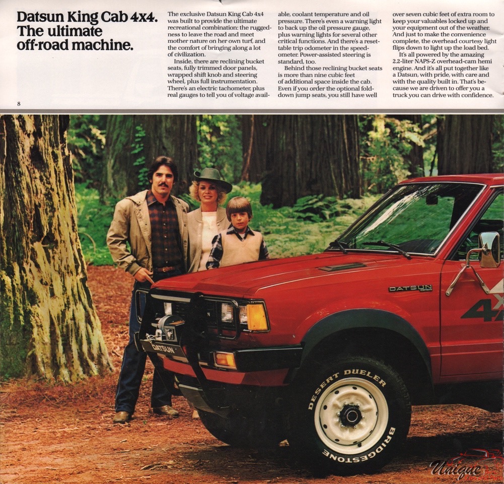 1982 Datsun Trucks Brochure Page 2